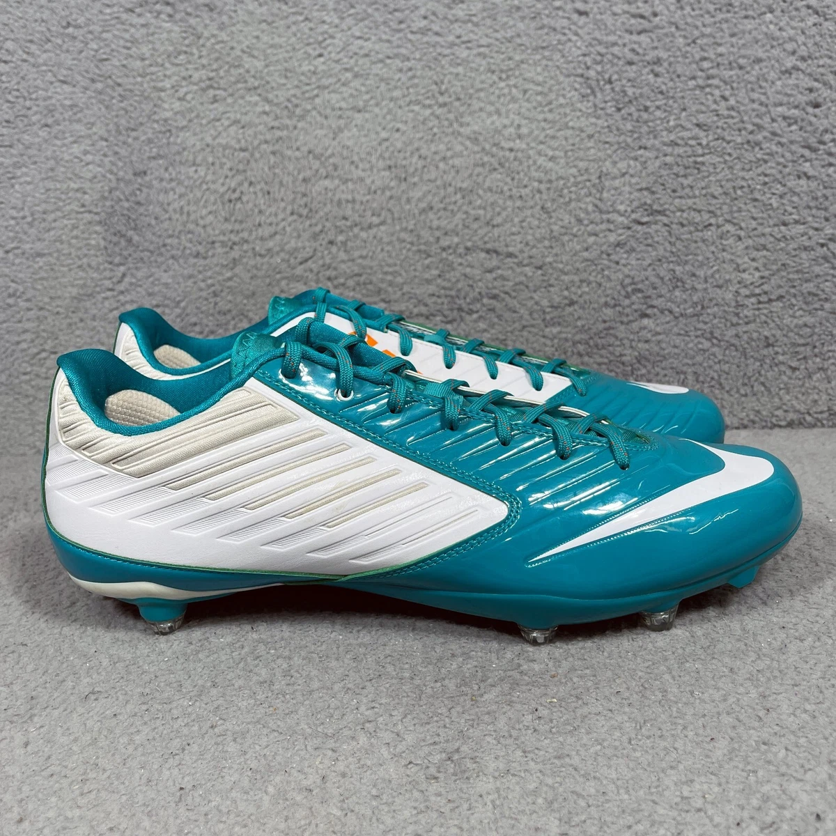 Nike Vapor Speed TD Mens Sz 15 Miami Dolphins Football Cleats Green White Orange