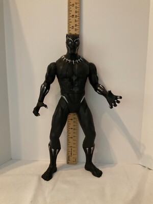 Black panther toy figurine 12  hinged extremities