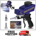 1/4" Portable Air Sandblasting Gun Hand Held Sand Blaster Paint Rust Remover Us