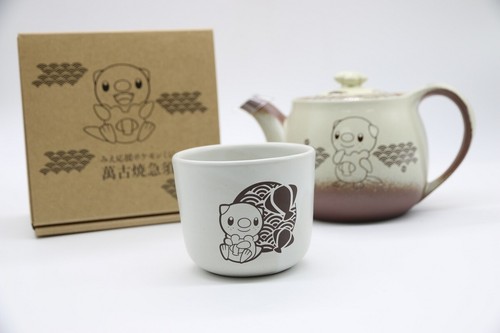 Pokemon Oshawott Kyusu Teapot Yunomi Tea Cup Banko Ware Vari. Mie Gift Japan