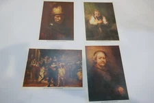 Vintage Master of the Arts Outstanding Rembrandt Prints - Set of 4 in orig packi