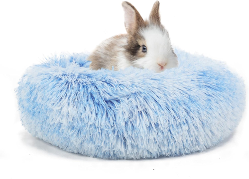 Hamster Bed Cute Blue and White Warm Cushion for Small Animal - Comfortable Slee - Picture 7 of 12