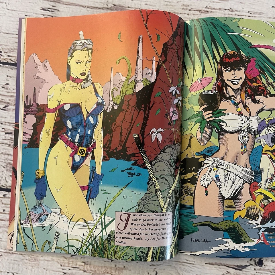 Marvel Illustrated Swimsuit Issue #1 She Hulk 1991 Magazine Jim Lee George Perez - Image 4 of 4