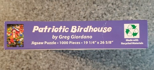 Vermont Christmas Company CASA UCCELLINO PATRIOTTICO 1000 pezzi puzzle COMPLETO - Foto 6 di 6