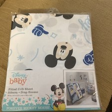 Lambs Ivy Mickey Mouse Forever Fitted Crib Sheet Disney Orig Pkg