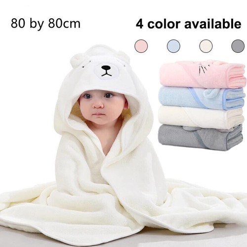 Toddler Baby Hooded Cartoon Towels Newborn Kids Bathrobe Soft Bath/Beach Towel - Picture 5 of 8