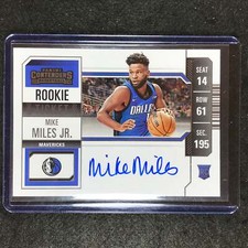 2023-24 Contenders MIKE MILES JR. Rookie Ticket Variation Auto Base #114