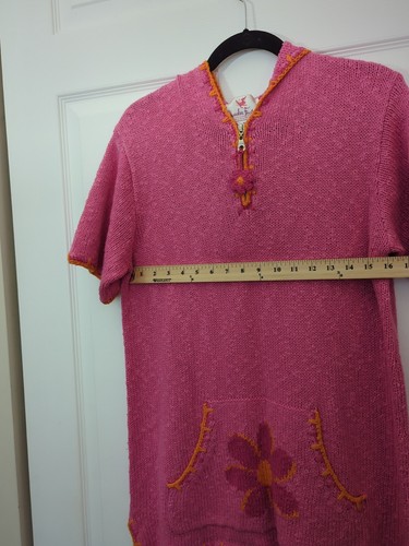 Quacker Factory Medium Beach Bathing Suit Cover Up Pink Short Sleeve Summer - Picture 13 of 22