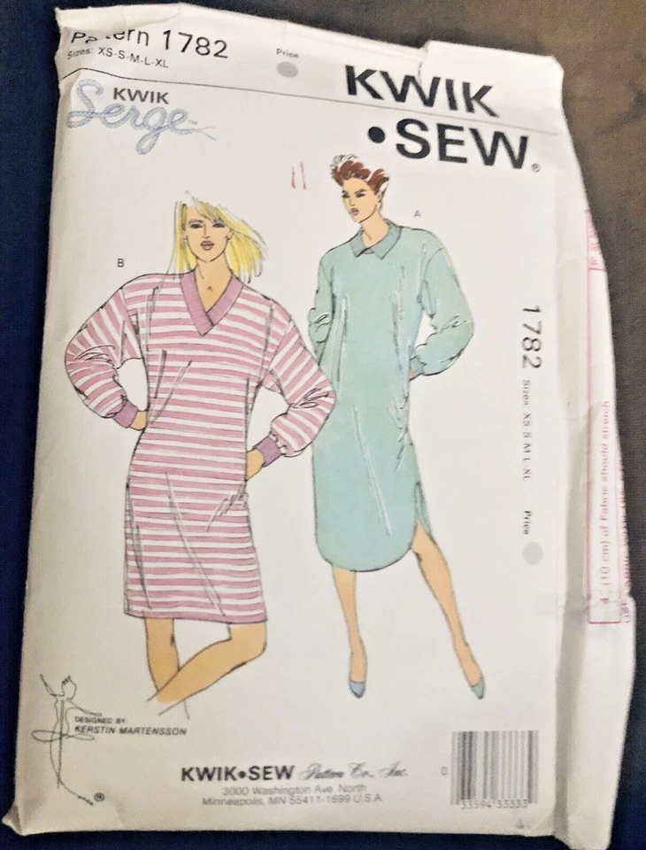 De Colección Kwik Sew 1782 Miss Camisón Dormitorio Camisa Túnica Kwik Serge SX XS-XL Foto 2 de 4