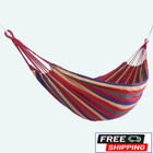 Large hammock 280*80cm, anti-rollover canvas hammock. outdoor hammock Rainbow
