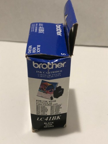 Brother LC41BK Black Ink Cartridge Authentic, In Box Sealed - Picture 5 of 7