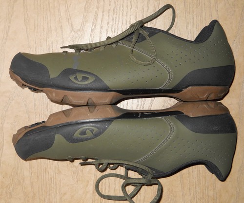 Giro Privateer Lace Men's Mountain Bike Shoes, Olive M46 (US 12) - Picture 4 of 10
