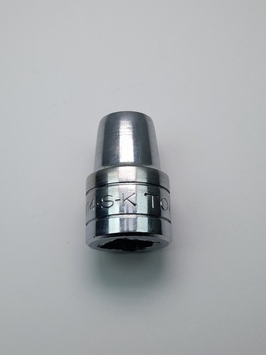 S-K TOOLS USA - 1/2" Drive 7/16 Inch - 40114 - 6 Point Shallow Socket - Picture 8 of 11