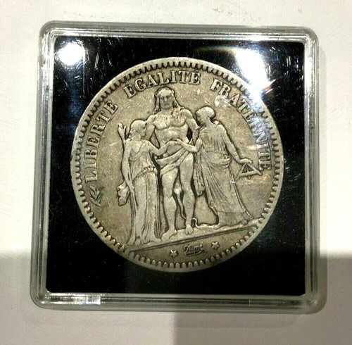 MONNAIE ANCIENNE 5F ARGENT HERCULE * 1871 A PARIS * - Picture 2 of 2