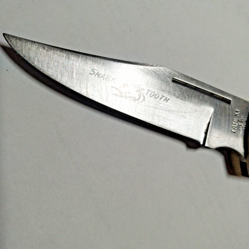 Case XX Knife, 1986 Sharktooth, Pakkawood handles, with box and sheath. - Picture 6 of 14