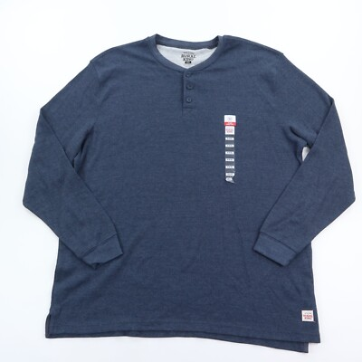 #ad #ad Rural King Thermal Henley Shirt Men#x27;s 3XL XXXL Gray Outdoor Workwear NWT NEW $11.90