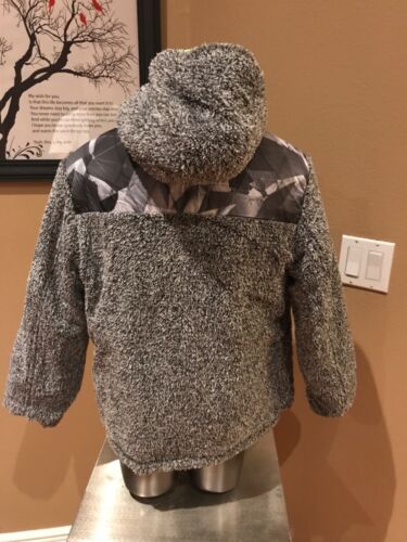 Gerry Youth Boys Full Zip Winter Reversible Hooded Jacket Grey Black Med 10/12 - Picture 12 of 14