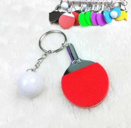 Portachiavi Racchetta da Ping Pong in metallo - Foto 4 di 4
