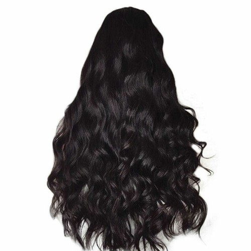 Fashion Black Long Curly Wigs Women Natural Body Wavy Hair Cosplay Wig 80cm - Picture 5 of 8