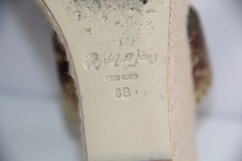 Elizabeth & James Boca Snake Size 6B Wedge Platform Sandals. RARE Natural Snake - Picture 6 of 9