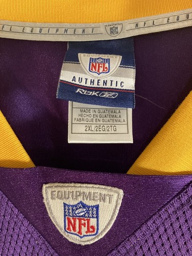 Minnesota Vikings Jersey Mens Size 2 XL Purple #28 Mesh NFL Adrian Peterson Rbk - Picture 4 of 9
