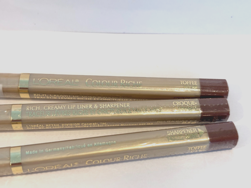 L'Oreal Colour Riche Lip Liner TOFFEE TO BE NEW SEALED (LOT OF 3) - Picture 4 of 4
