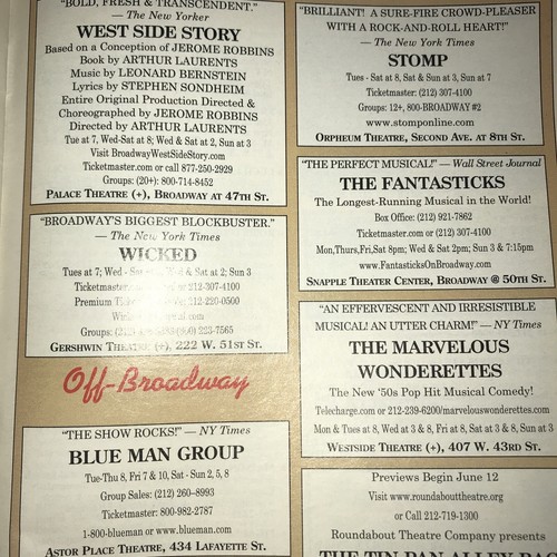 Billy Elliot  The Musical Playbill June 2009  Dance Stigma David Alvarez Hayden - Bild 23 von 23