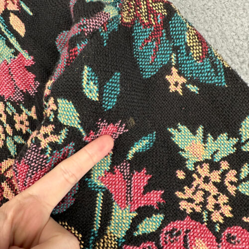 Vintage It’s In The Bag Decke Jacke M/L Blumen Concho Quasten vorne offen - Bild 3 von 13