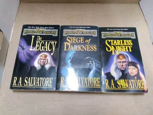 Legacy of the Drow 3 Book Set - The Legacy, Starless Night, Siege Of Darkness - Picture 14 of 14