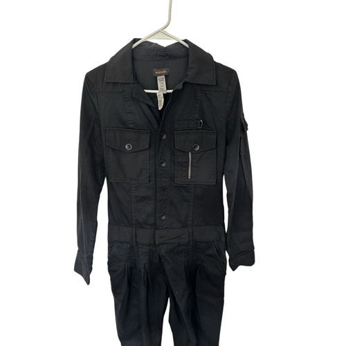 Diesel schwarz Knopfleiste Maler Overall Größe XS neu mit Etikett Moto Reißverschluss Utility - Bild 3 von 15