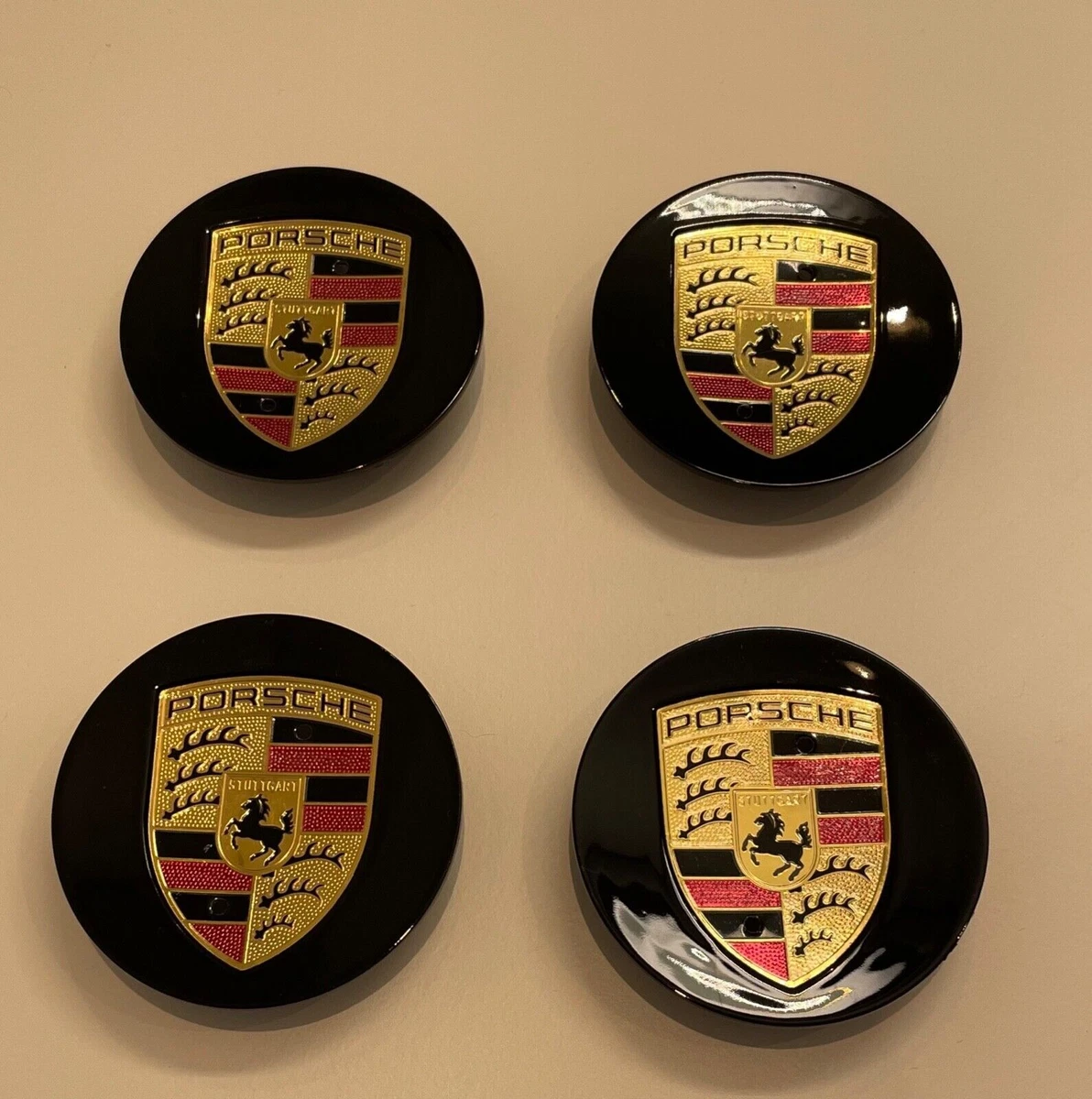 USED PORSCHE MACAN 95B GLOSS BLACK CENTER WHEEL HUB CAP COVER
