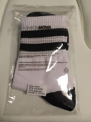 Fashion Nova F*ck Off crew Socks New - Picture 2 of 4