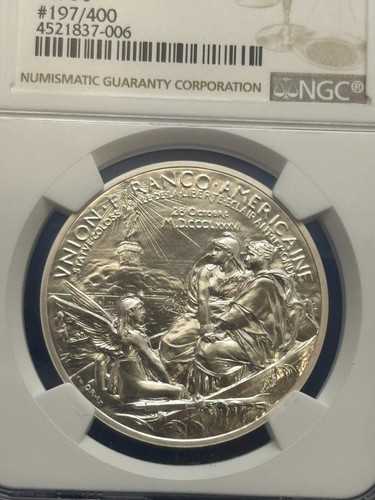 2016 Monnaie de Paris Freiheitsstatue 1 oz Silbermedaille MS70 - 130th Anniv - Bild 2 von 3