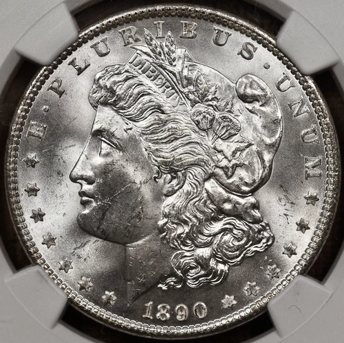 1890 Morgan dollar, NGC MS63, blast white and fresh! DavidKahnRareCoins