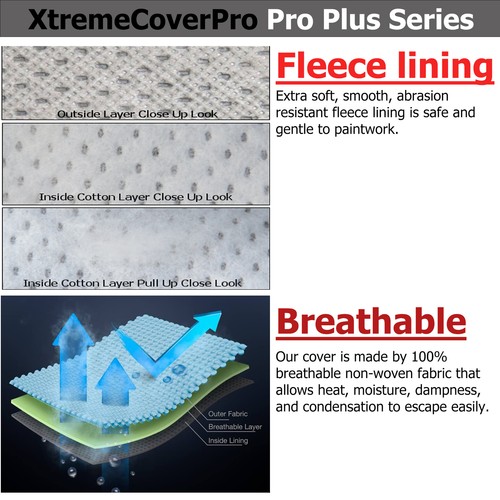 FUNDA COCHE TRANSPIRABLE CON VELLÓN GRIS OSCURO PARA HYUNDAI SANTA FE SPORT 2018 2017 - Imagen 5 de 12