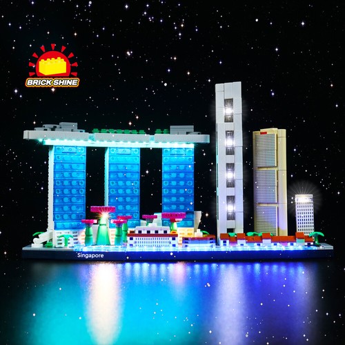 Brick Shine - Light Kit for Lego Architecture Singapore 21057 (NEW) - Picture 11 of 11