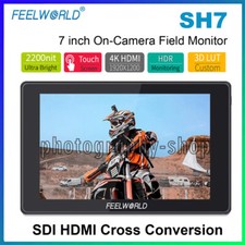 Feelworld SH7 7" 2200nit Ultra Bright On-Camera Monitor HDMI SDI CrossConversion