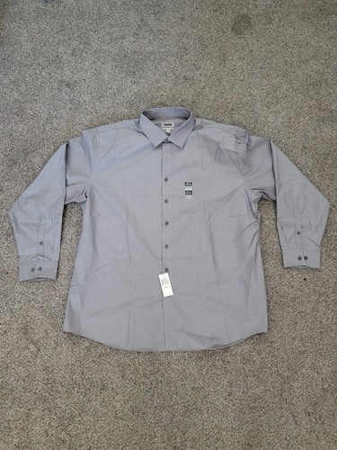 Unlisted Dress Shirt Mens Button Down Size 2XL Slim Fit Long Sleeve Color Gray - 第 1/10 張圖片