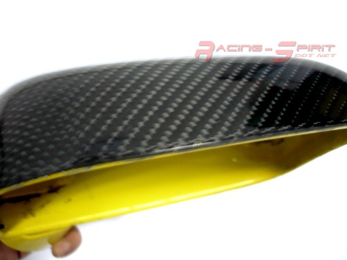 REAL 3D GLOSSY CARBON FIBER SIDE MIRROR COVER CAP FOR TOYOTA MR2 SPYDER MR-S JDM - Foto 5 di 7