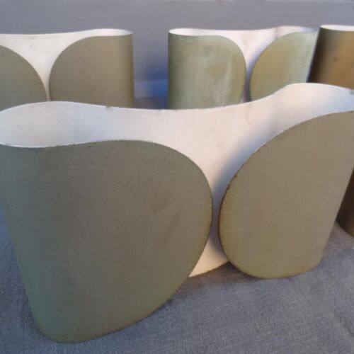 Flos Foglio Scarpa Anni 70 Originale x 7 pezzi prima edizione ossidata naturale - Foto 5 di 10
