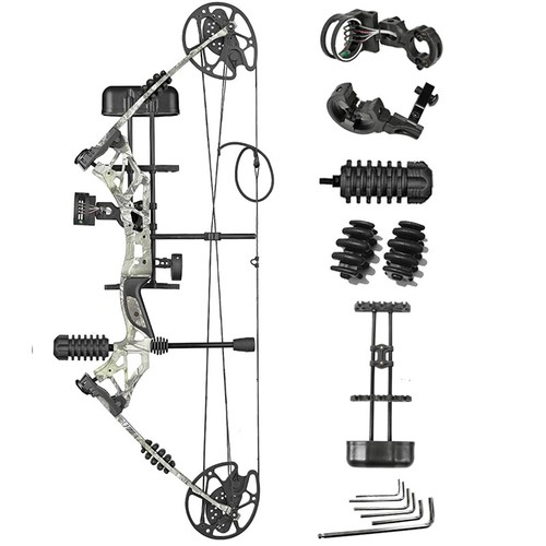 Compound Bow Kit 30-70lbs Carbon Arrows Adult Hunting Archery Package Target - Picture 14 of 23