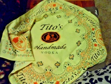 Tito's Handmade Vodka Bandana  21 x 21 Inches - Kerchief, Dew-rag - New