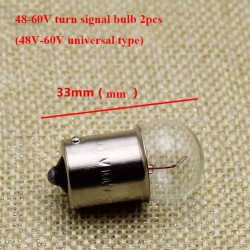 2pcs Mini Light Bulb 12V 48V 60V Turn Signal Light Electric Bike Accessories - Photo 8 sur 8