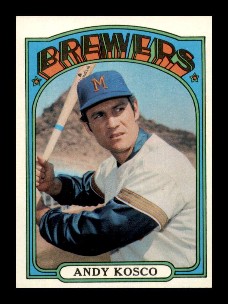 1972 Topps Andy Kosco #376 Milwaukee Brewers NM Near Mint