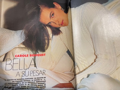 ELLE Magazine Spain November 1989 CAROLE BOUQUET Nadege MILES DAVIS Schiffer - Picture 2 of 6