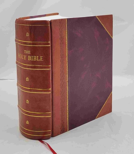 The Holy Bible comprising the authorized version of the Old and  [Leather Bound] - Picture 1 of 13