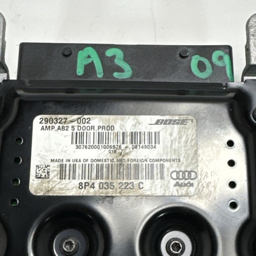 Radio amplificador estéreo Audi A3 Bose 2006 - 2009 8P4 035 223 C - Imagen 7 de 9