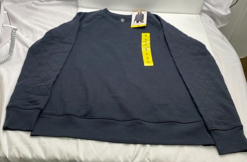 BNWT Mondetta Ladies Fleece Crewneck Sweatshirt - Ebony Sizes S,M, L - Picture 17 of 25