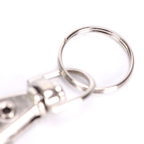 10x Silver Swivel Trigger Clips Snap Lobster Clasp Hook Bag Key Ring Hooks GiBxb - Picture 7 of 12