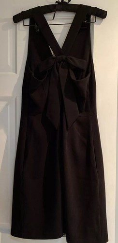 Banana Republic Womens Black V Neck Sleeveless Crepe Sheath Dress NWT Sz 10p - Picture 2 of 12